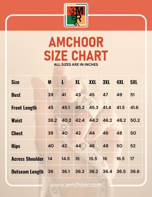 Amchoor Blue Cotton Ajrakh Print KURTI SET for Women's
