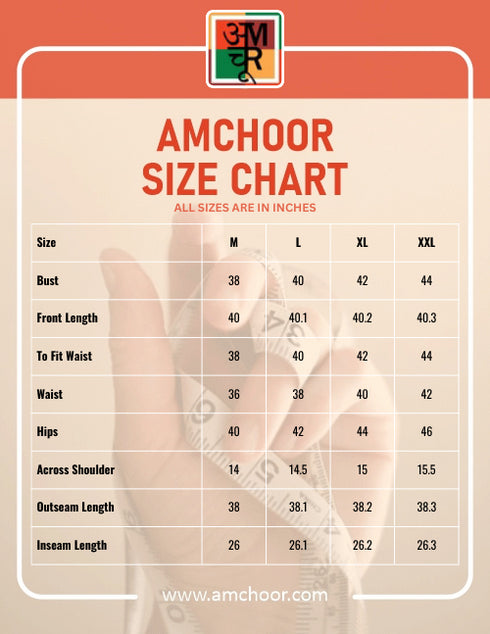 Amchoor Navy Applique Work Kurti with Pant