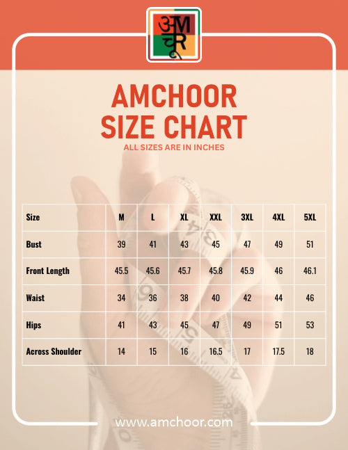 Amchoor Purple Embroidered Kurti