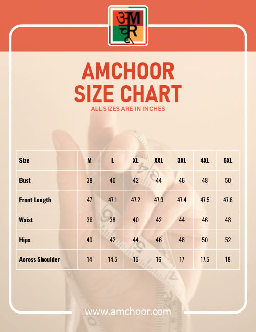 Amchoor Green Floral Print Kurti