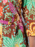 Amchoor Brown Floral Print K-Dress