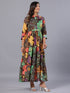 Amchoor-Brown-Print-K-Dress