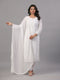 OffWhite Goergette Embroidered Kurti Set