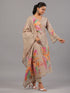 Grey Botanical Print Kurti Set