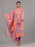 Purple Bandhani Print Kurta Set