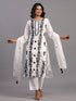 White Embroidered Kurti Set