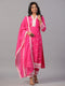 Fuchsia Embroidered Kurti Set