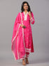 Fuchsia Embroidered Kurti Set