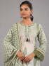Green Cotton Printed Kurti Set