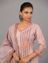 Mauve Digital Print Kurti Set