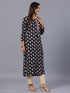 Amchoor Navy Paisley Print Kurti