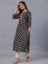 Amchoor Navy Paisley Print Kurti