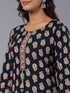 Amchoor Navy Paisley Print Kurti