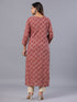 Amchoor Maroon Batik Print Kurti