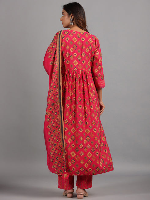 Amchoor-Pink-Embroidered-Printed-Kurti-Sets
