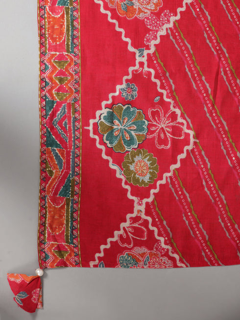 Amchoor Rani Floral Print Kurti Set