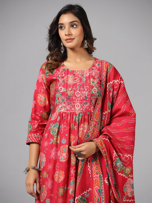 Amchoor Rani Floral Print Kurti Set
