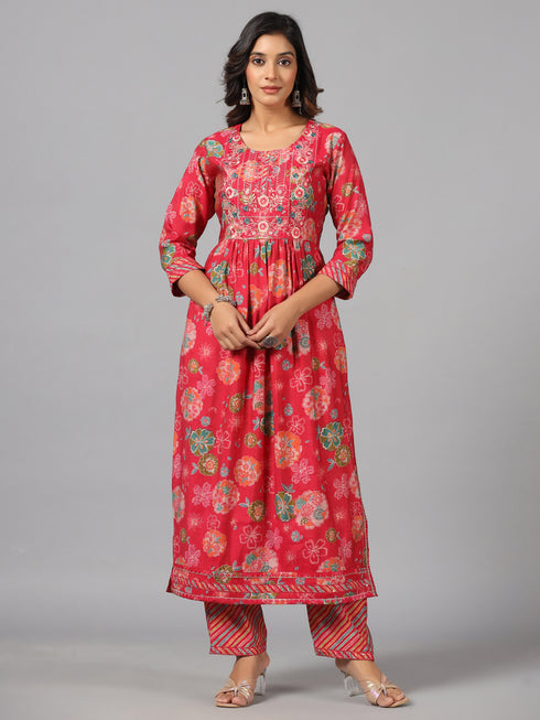 Amchoor Rani Floral Print Kurti Set