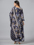 Amchoor Blue Floral print kurti set