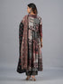 Amchoor Black Abstract Printed Kurti Set with Dupatta
