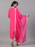 Fuchsia Embroidered Kurti Set