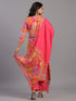 Pink Block Print Kurti Set