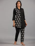 Amchoor Black Embroidered Printed Co-ord Sets
