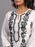 White Embroidered Kurti Set