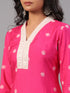 Fuchsia Embroidered Kurti Set