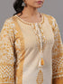 Mustard Cotton Printed Kurti Set
