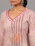 Mauve Digital Print Kurti Set
