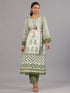 Green Cotton Printed Kurti Set