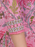 Pink Kalamkari Print With Beads Kurti Set