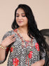 Grey Digital Print Kurti Set