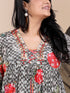 Grey Digital Print Kurti Set