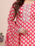 Pink Eco Print Kurti Set
