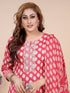 Pink Eco Print Kurti Set