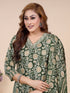 Green Batik Print Kurti set