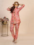 Peach Geometrical Indian Print Co-Ord set