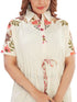 Amchoor Beige Cotton Floral Print Co-ord Set for Women's