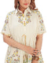 Amchoor Beige Cotton Floral Print Co-ord Set for Women's