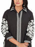 Amchoor Black Cotton Solid Print Co-Ord Set for Women's