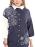 Amchoor Navy Cotton Floral Print Co-ord SET for Women's