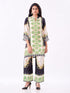 Amchoor Cream Crepe Digital Prints Co-ord Set for Womens