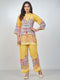 Amchoor Mustard Crepe Digital Prints Kurta and Trouser Set for Womens