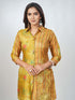 Amchoor Mustard Russian Silk Embroidered Kurta and Trouser Set for Womens