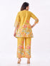 Amchoor Green Cotton Floral Co-ord Set for Womens