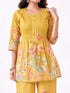 Amchoor Green Cotton Floral Co-ord Set for Womens