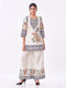 Amchoor Lime Green Crepe Floral Co-ord Set for Womens