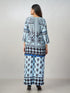 Amchoor Light Blue Crepe Digital Prints Co-ord Set for Womens